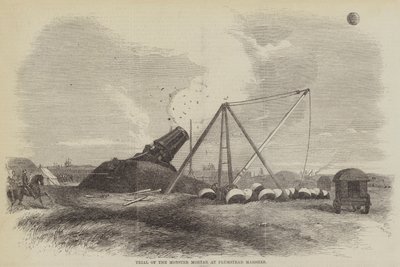 Essai du mortier monstre aux marais de Plumstead - John Palmer